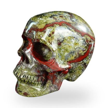Dragon Blood Jasper crystal skull 2.2" SKH20DB15 photo 7