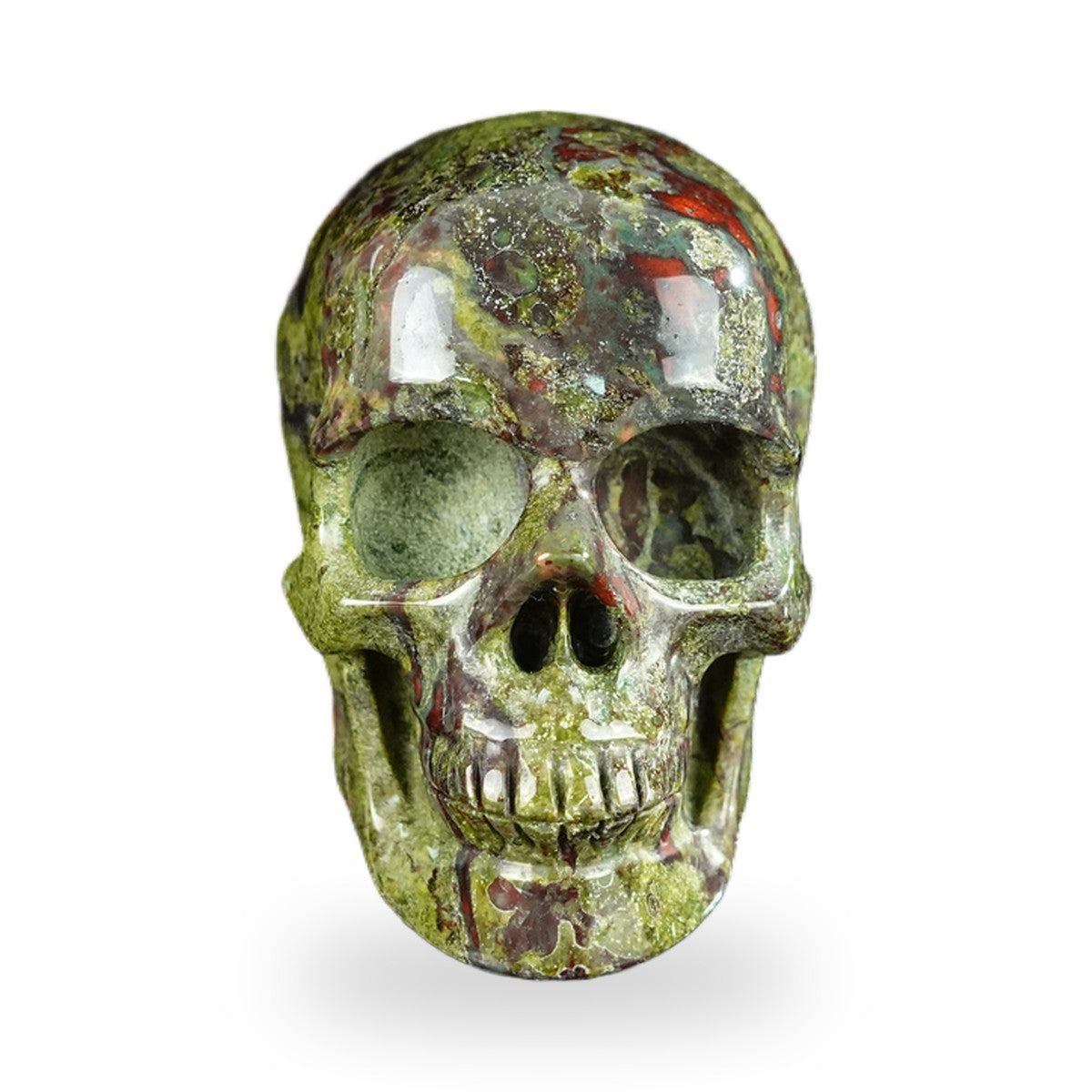 Dragon Blood Jasper crystal skull 2.2" SKH20DB16 photo 1