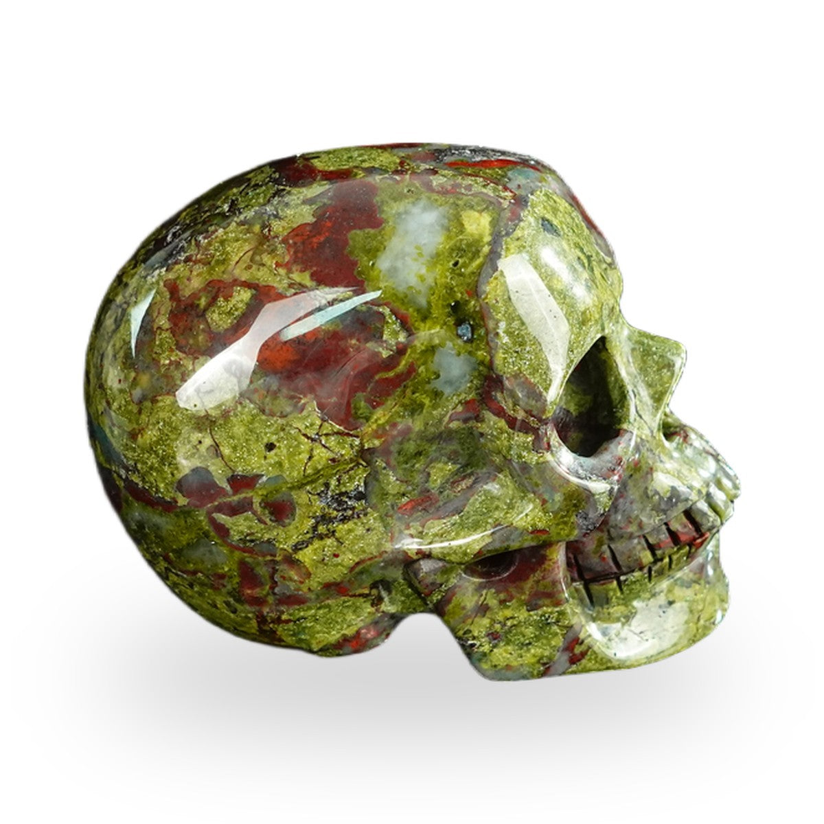 Dragon Blood Jasper crystal skull 2.2" SKH20DB17 photo 5