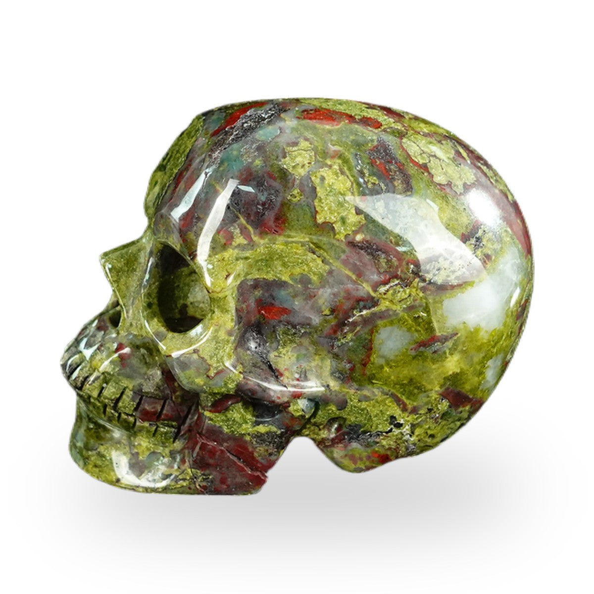 Dragon Blood Jasper crystal skull 2.2" SKH20DB17 photo 6