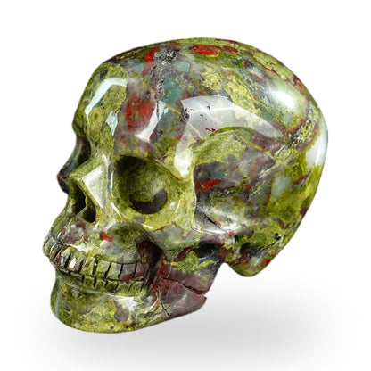 Dragon Blood Jasper crystal skull 2.2" SKH20DB17 photo 7