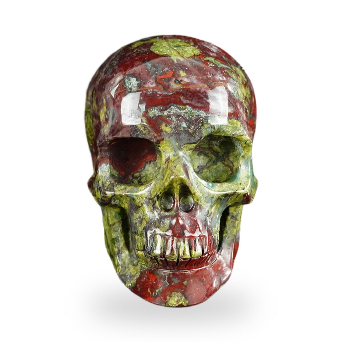 Dragon Blood Jasper crystal skull 2.2" SKH20DB18 photo 1