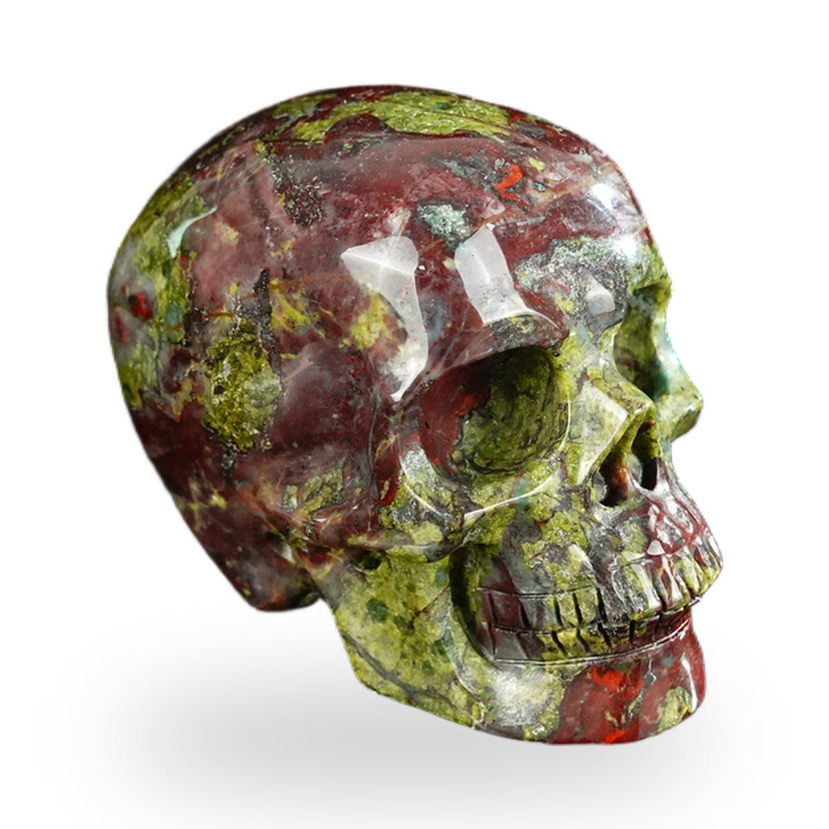 Dragon Blood Jasper crystal skull 2.2" SKH20DB18 photo 3