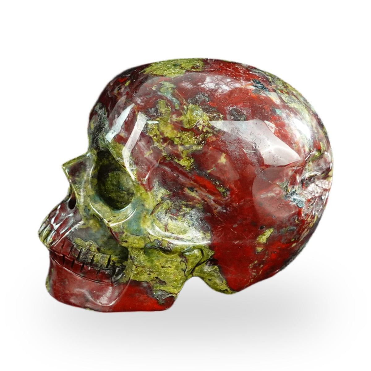 Dragon Blood Jasper crystal skull 2.2" SKH20DB18 photo 5