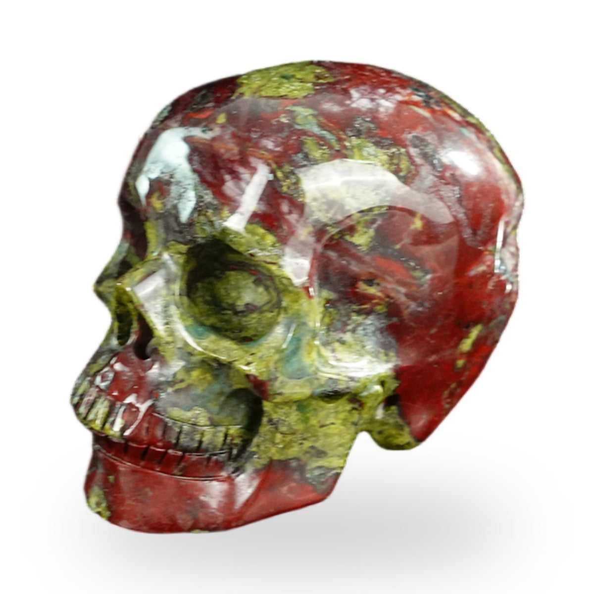 Dragon Blood Jasper crystal skull 2.2" SKH20DB18 photo 6