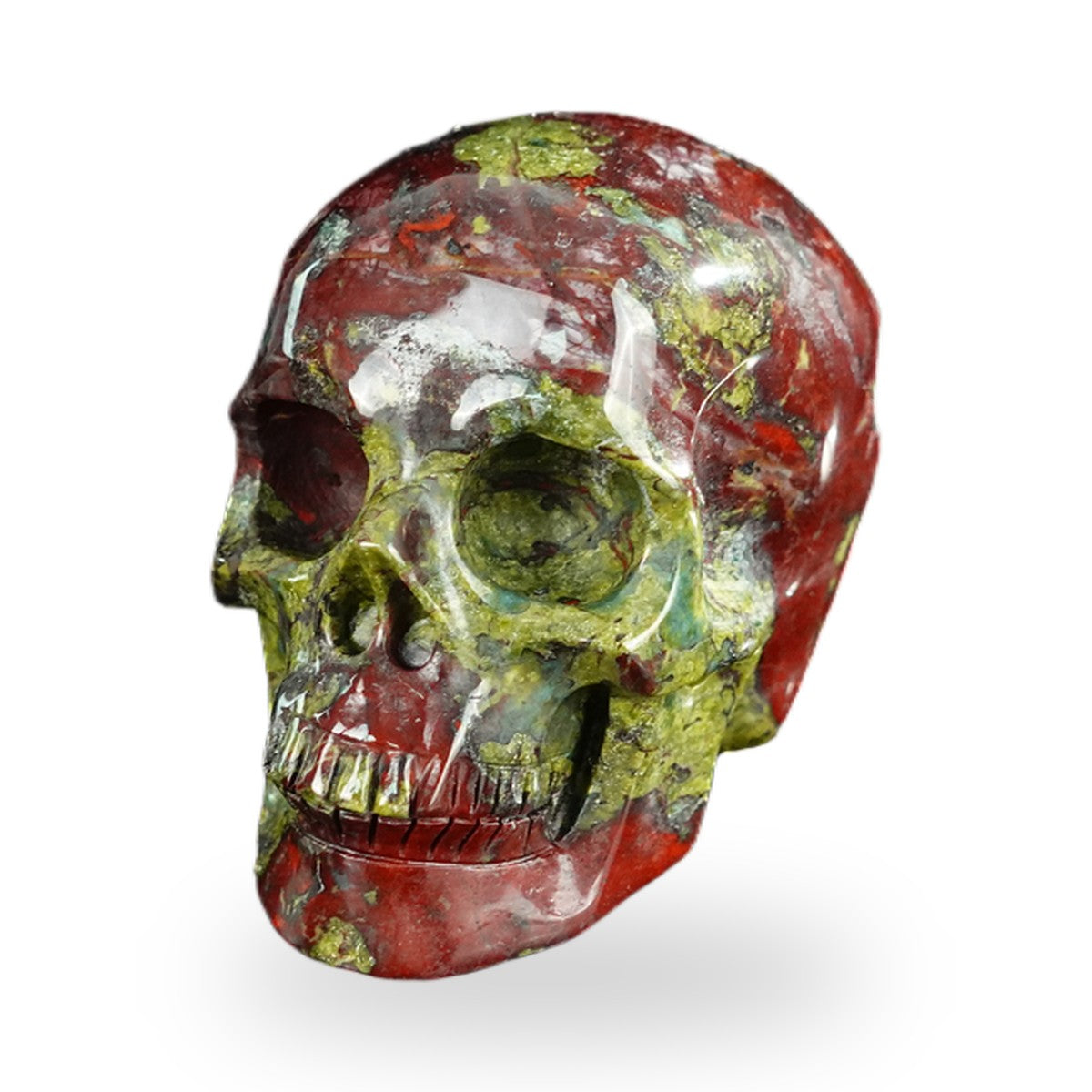 Dragon Blood Jasper crystal skull 2.2" SKH20DB18 photo 7