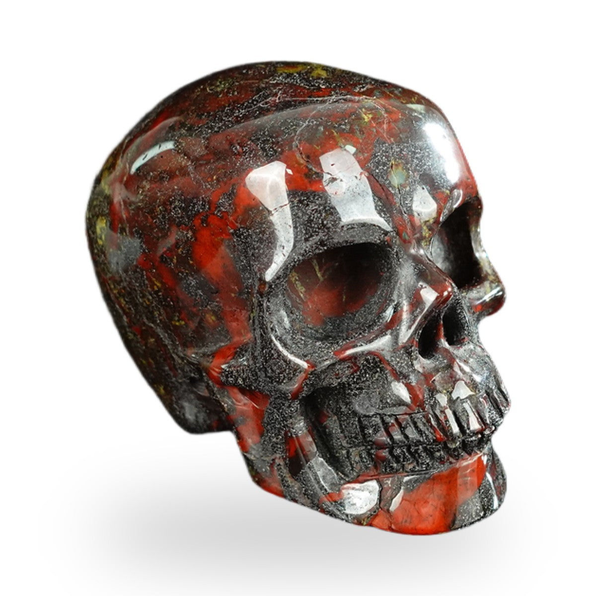 Dragon Blood Jasper crystal skull 2.2" SKH20DB19 photo 3