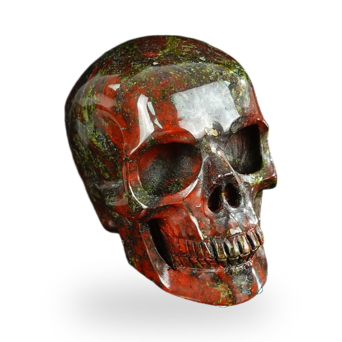 Dragon Blood Jasper crystal skull 2.2" SKH20DB20 photo 3