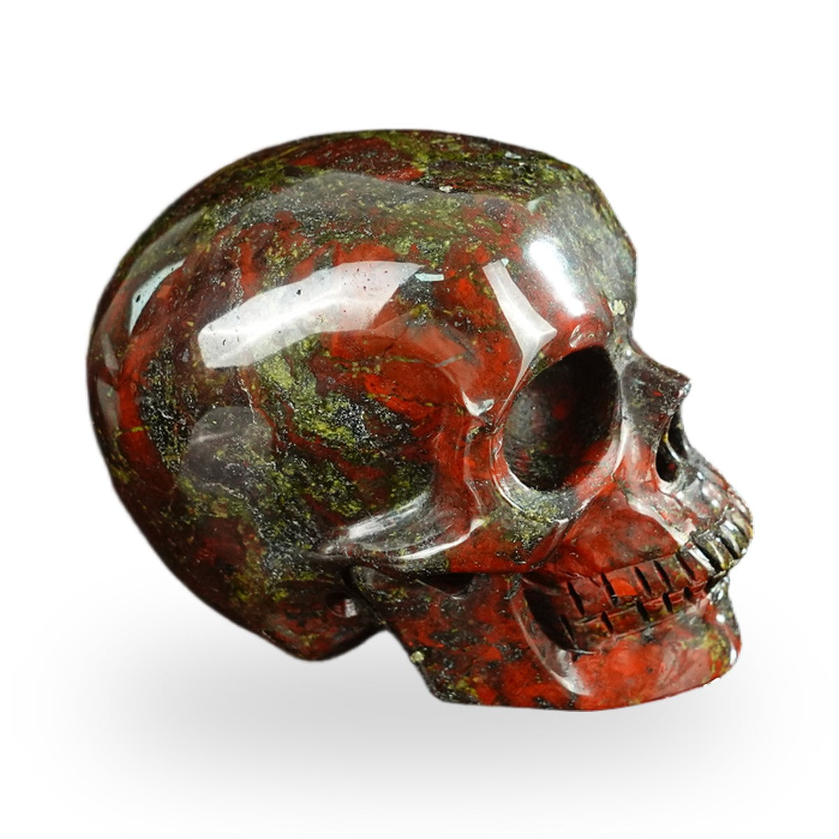 Dragon Blood Jasper crystal skull 2.2" SKH20DB20 photo 4