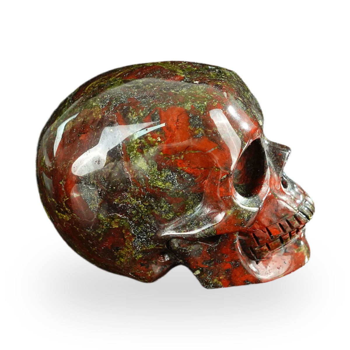 Dragon Blood Jasper crystal skull 2.2" SKH20DB20 photo 5