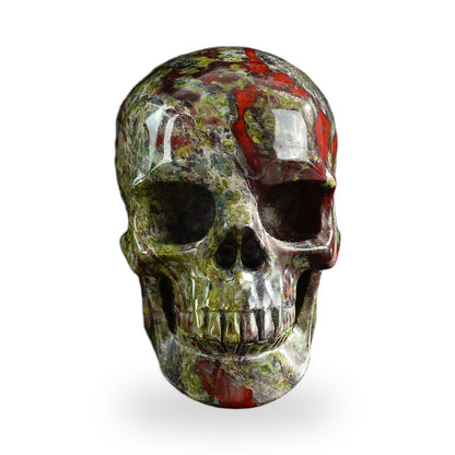 Dragon Blood Jasper crystal skull 3" SKH30DB01 hand carved gemstone