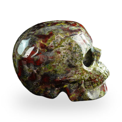 Dragon Blood Jasper crystal skull 3" SKH30DB01 view 5