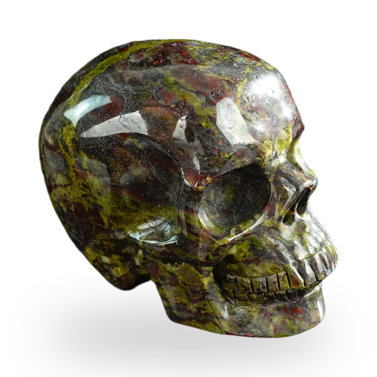Dragon Blood Jasper crystal skull 3" SKH30DB02 photo 4