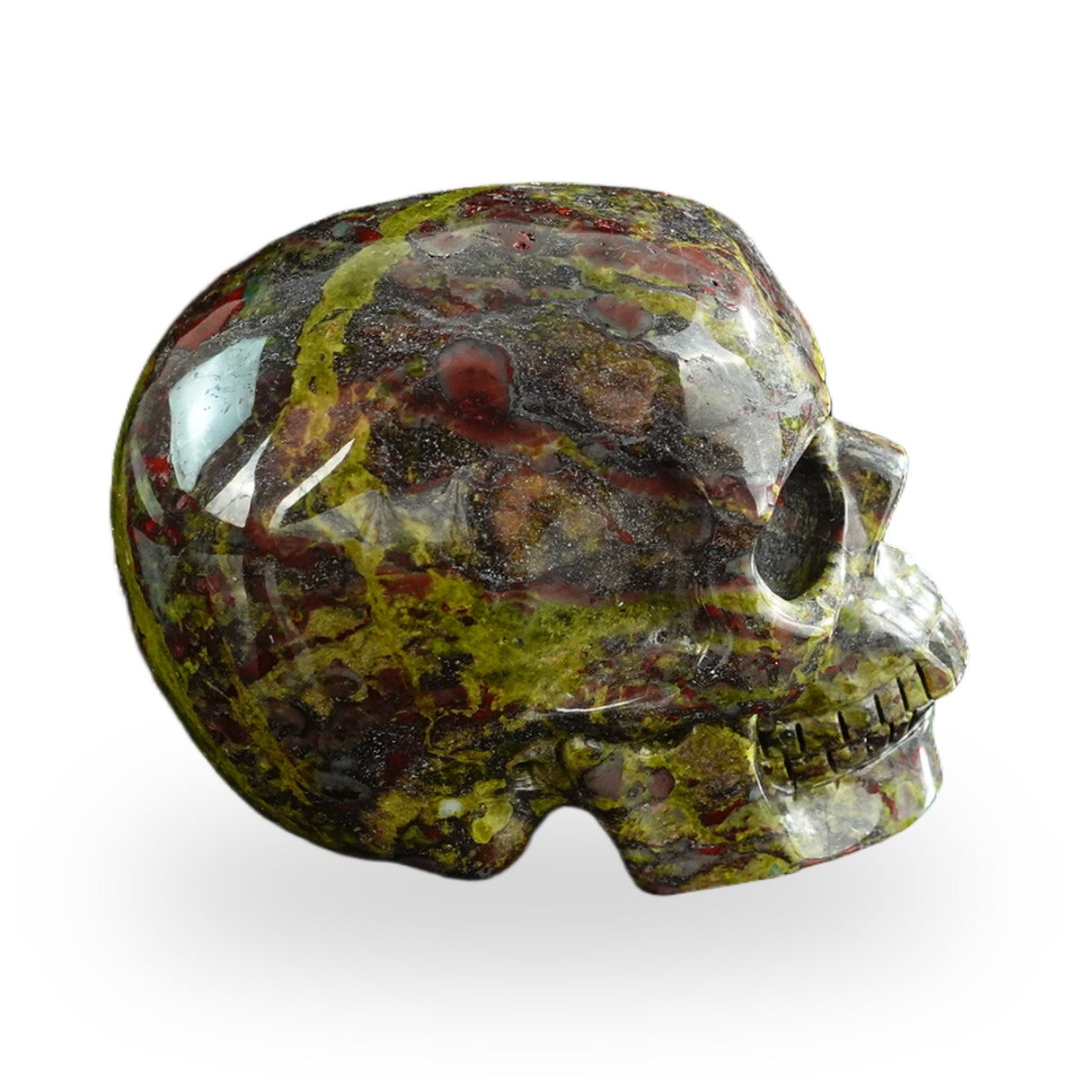 Dragon Blood Jasper crystal skull 3" SKH30DB02 photo 5