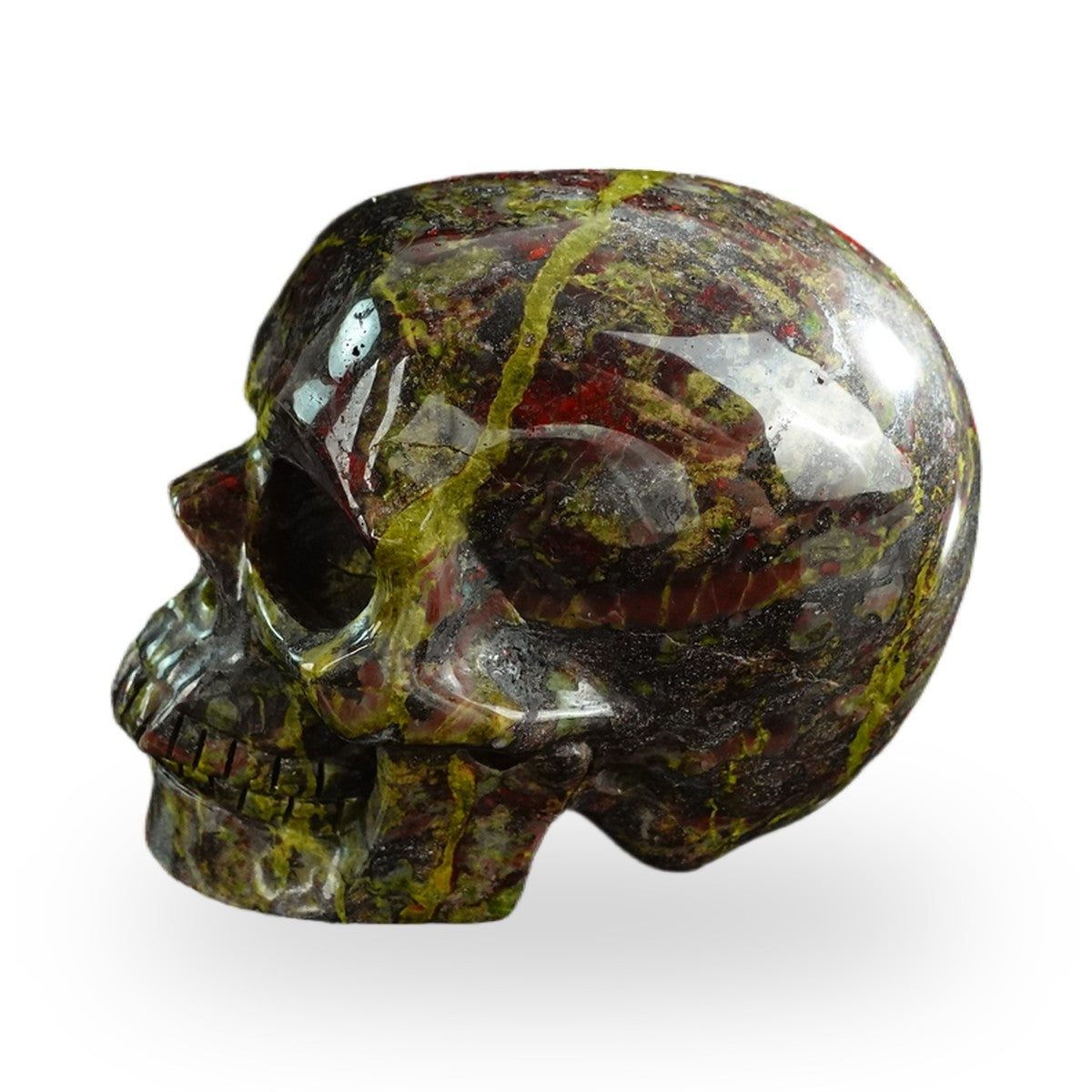Dragon Blood Jasper crystal skull 3" SKH30DB02 photo 6