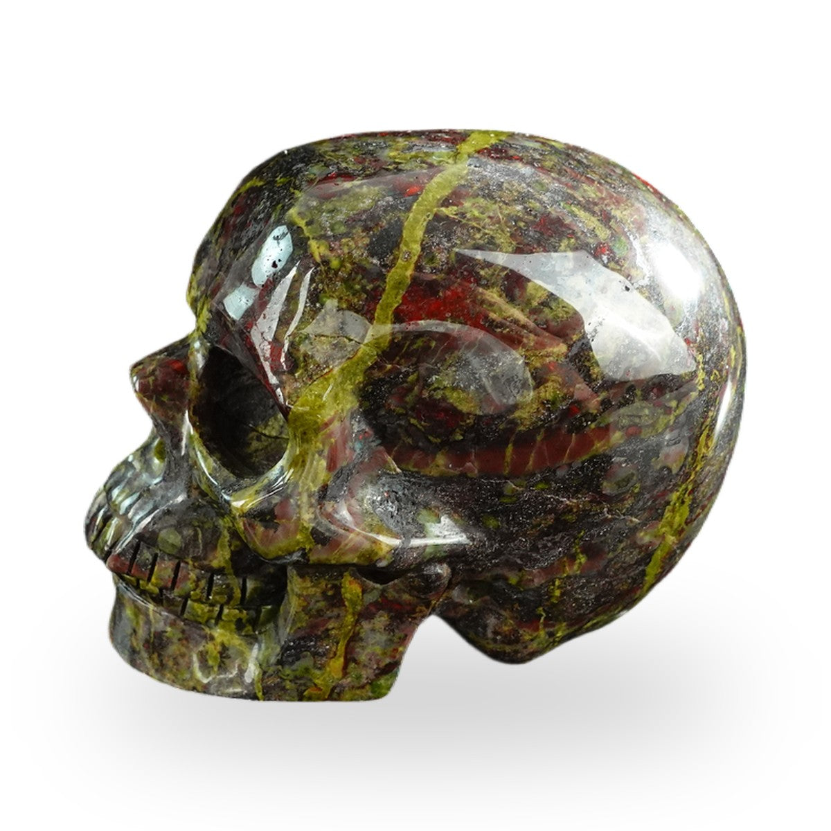 Dragon Blood Jasper crystal skull 3" SKH30DB02 photo 7