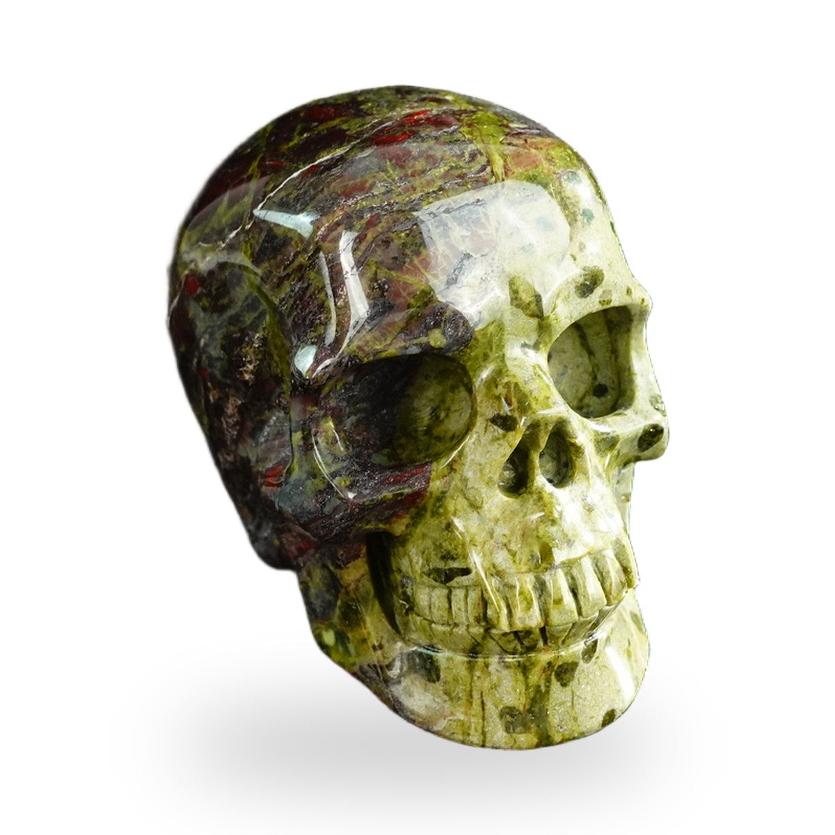 Dragon Blood Jasper crystal skull 3" SKH30DB03 photo 2