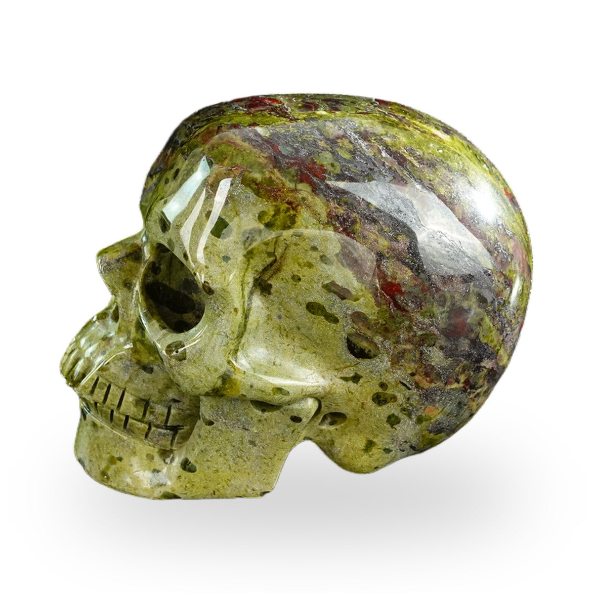 Dragon Blood Jasper crystal skull 3" SKH30DB03 photo 5