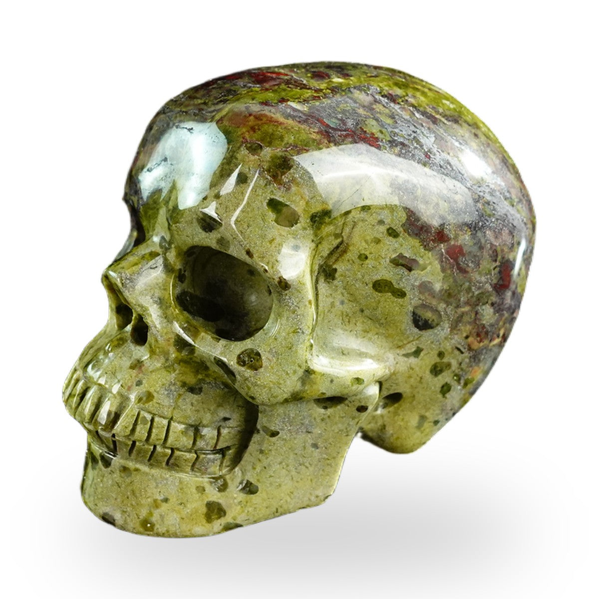 Dragon Blood Jasper crystal skull 3" SKH30DB03 photo 6