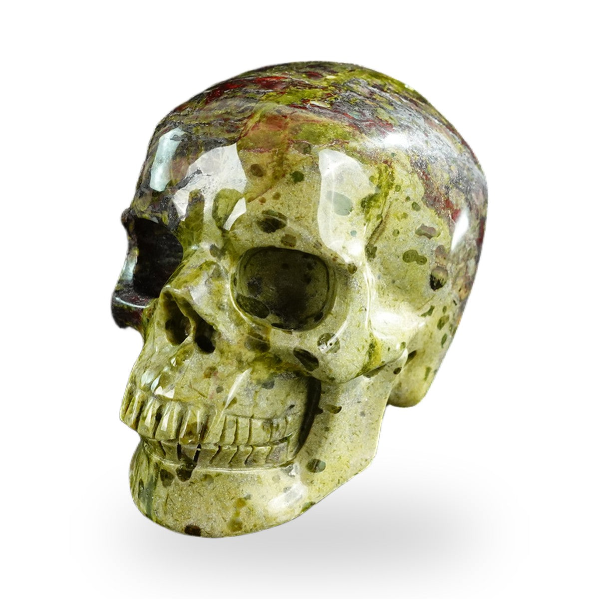 Dragon Blood Jasper crystal skull 3" SKH30DB03 photo 7