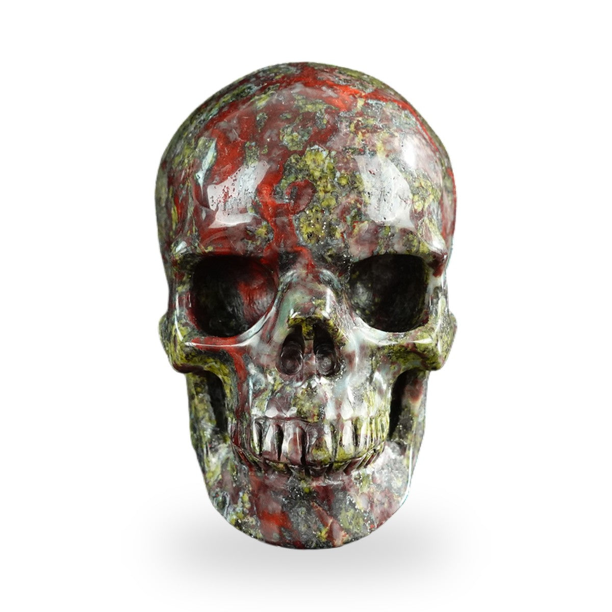 Dragon Blood Jasper crystal skull 3" SKH30DB04 photo 1