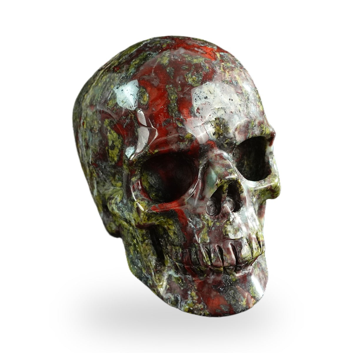 Dragon Blood Jasper crystal skull 3" SKH30DB04 photo 2