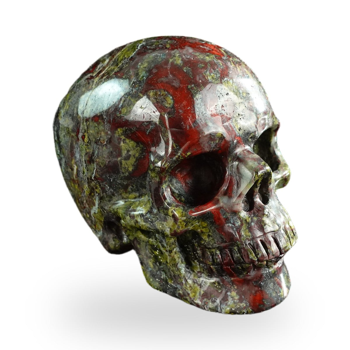 Dragon Blood Jasper crystal skull 3" SKH30DB04 photo 3