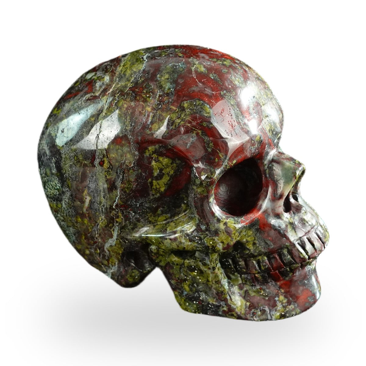 Dragon Blood Jasper crystal skull 3" SKH30DB04 photo 4