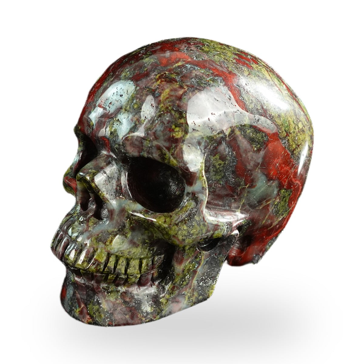 Dragon Blood Jasper crystal skull 3" SKH30DB04 photo 7