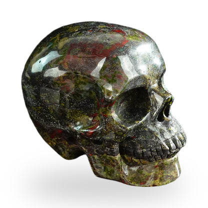 Dragon Blood Jasper crystal skull 3" SKH30DB05 photo 4