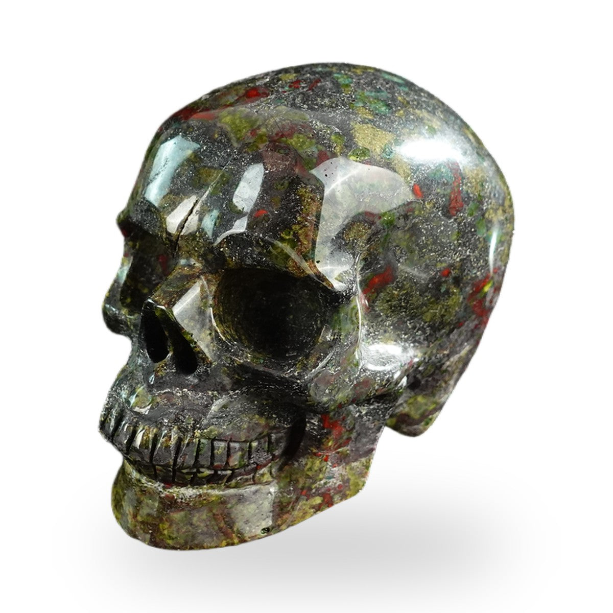 Dragon Blood Jasper crystal skull 3" SKH30DB05 photo 8