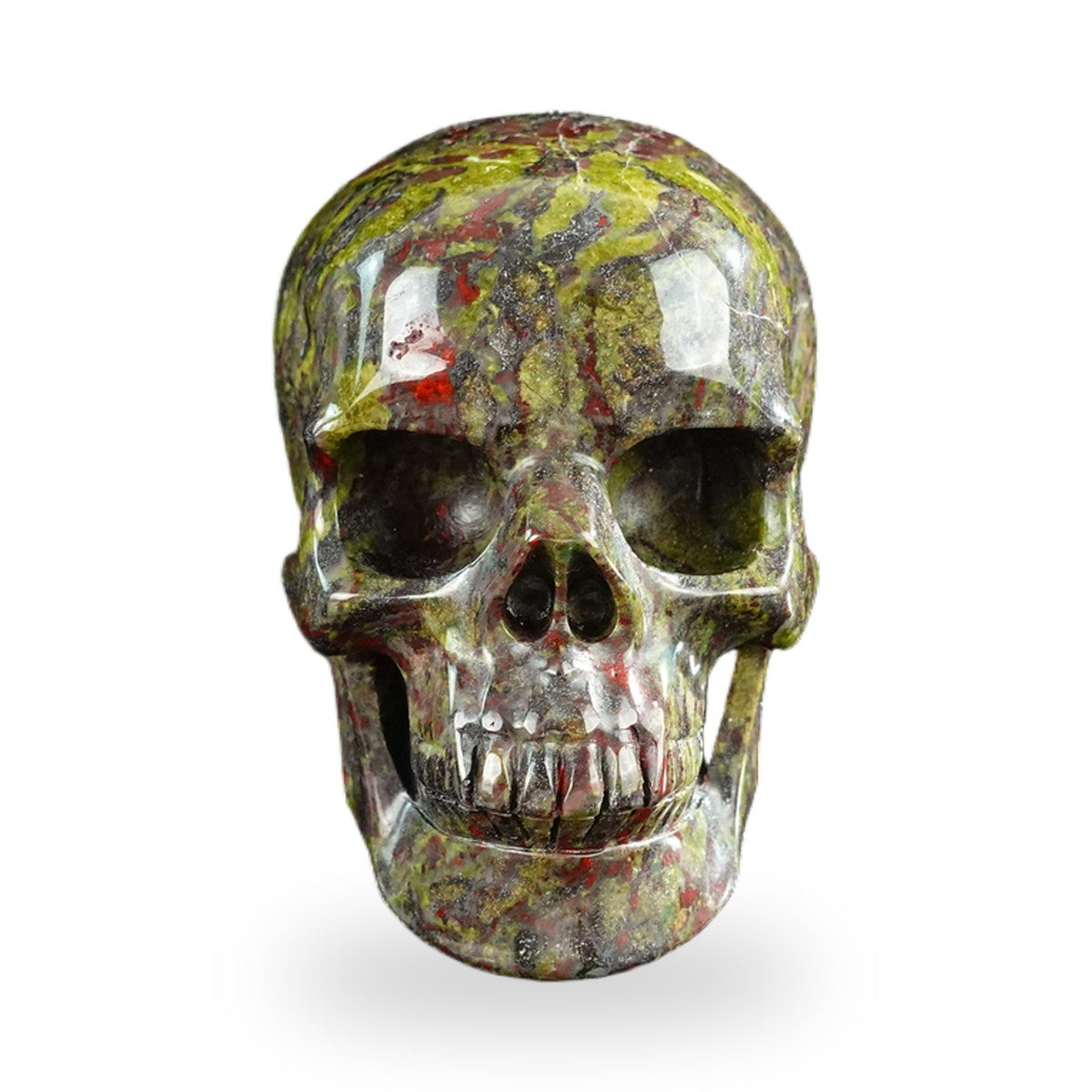 Dragon Blood Jasper crystal skull 3" SKH30DB06 photo 1