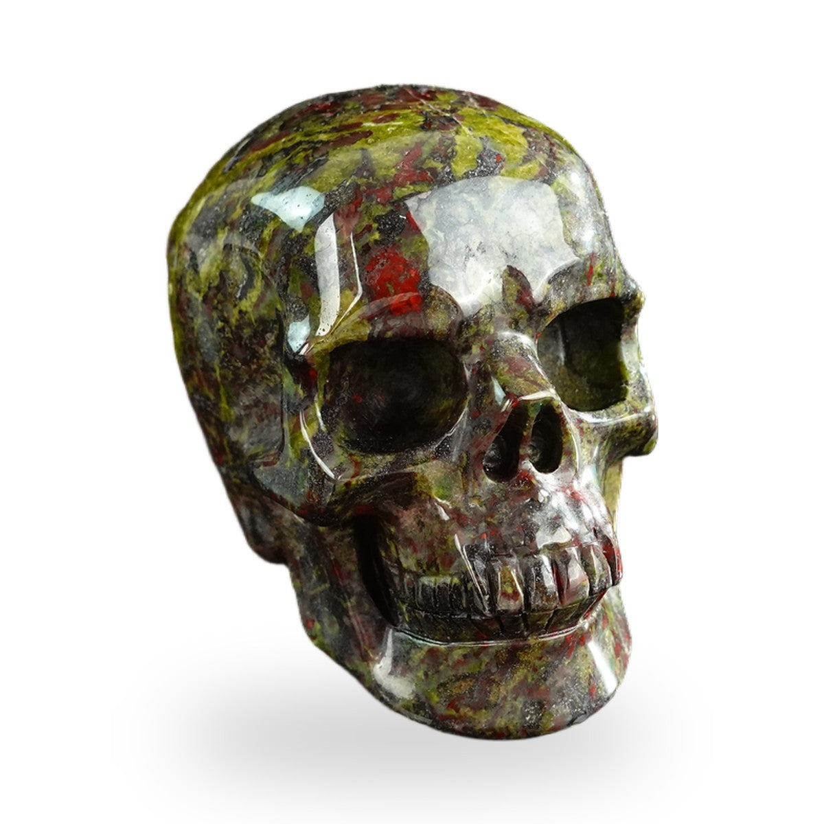 Dragon Blood Jasper crystal skull 3" SKH30DB06 photo 2