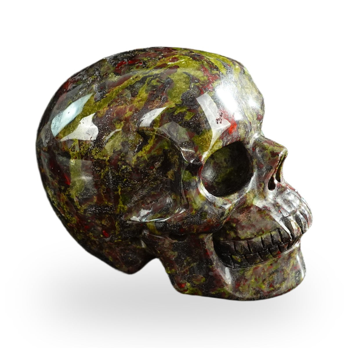 Dragon Blood Jasper crystal skull 3" SKH30DB06 photo 4
