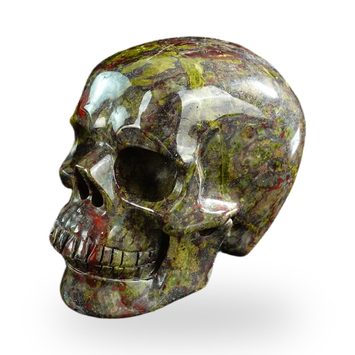 Dragon Blood Jasper crystal skull 3" SKH30DB06 photo 8