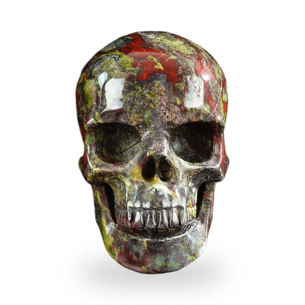 Dragon Blood Jasper crystal skull 3" SKH30DB07 photo 1