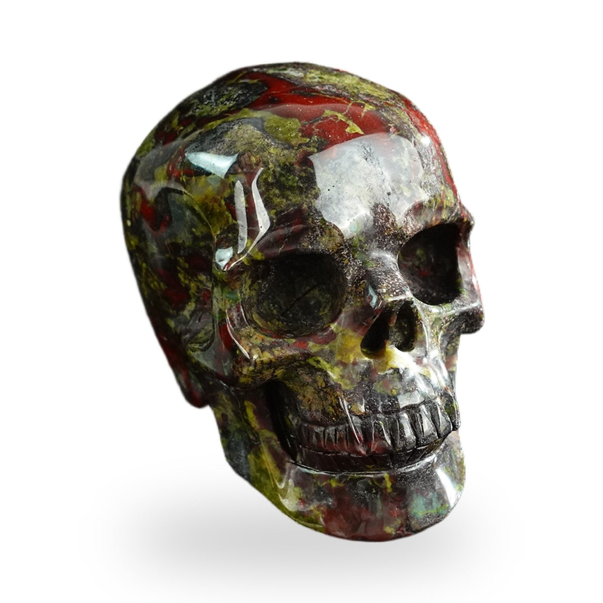 Dragon Blood Jasper crystal skull 3" SKH30DB07 photo 2