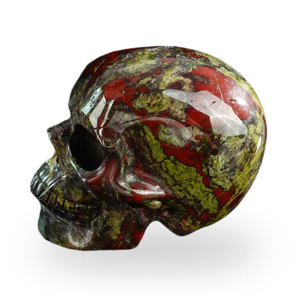 Dragon Blood Jasper crystal skull 3" SKH30DB07 photo 6