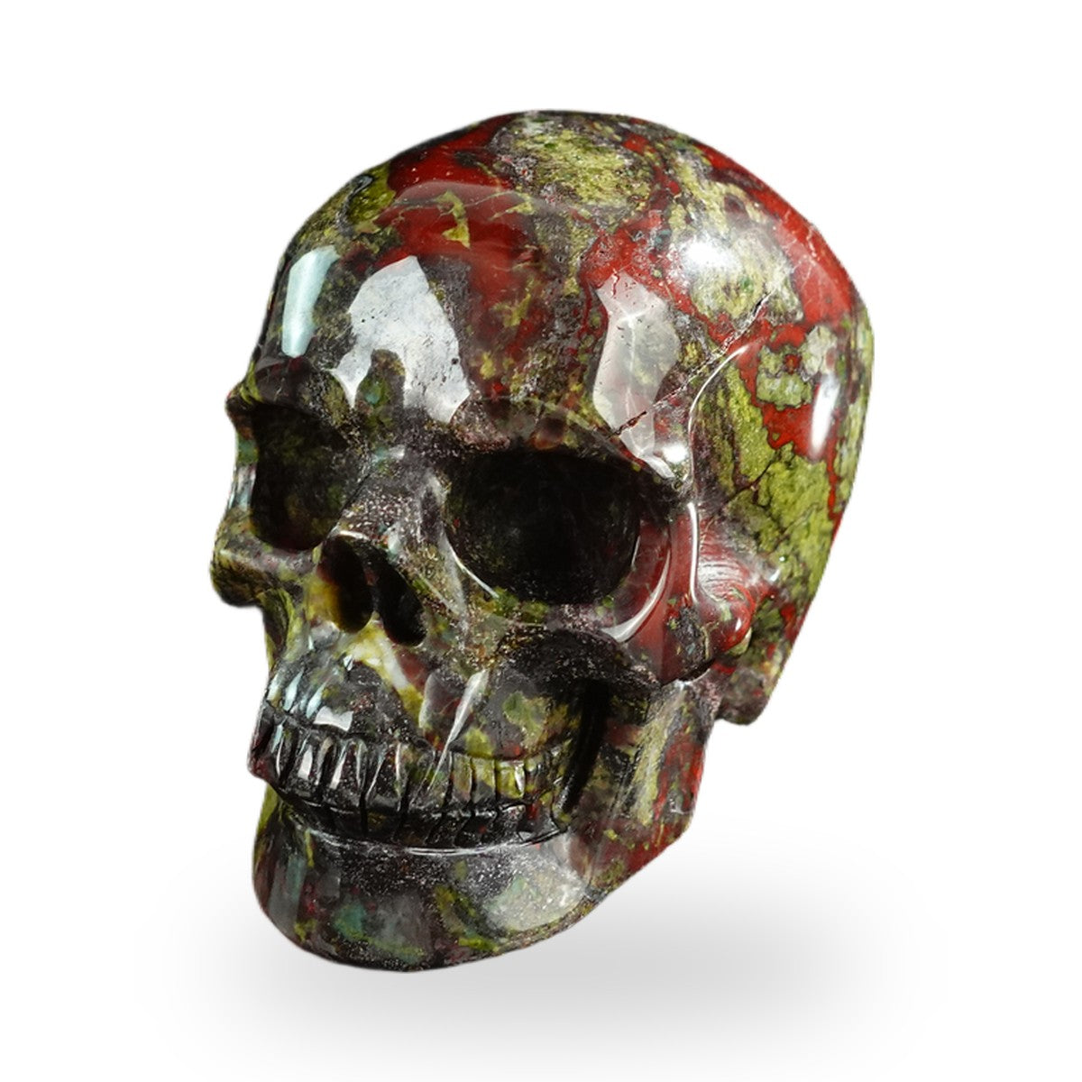 Dragon Blood Jasper crystal skull 3" SKH30DB07 photo 8