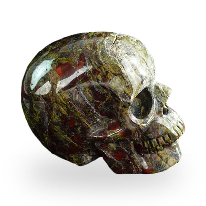 Dragon Blood Jasper crystal skull 3" SKH30DB08 photo 5