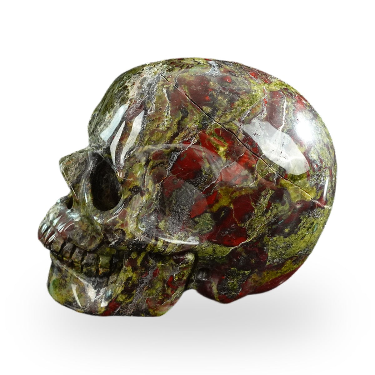 Dragon Blood Jasper crystal skull 3" SKH30DB08 photo 6