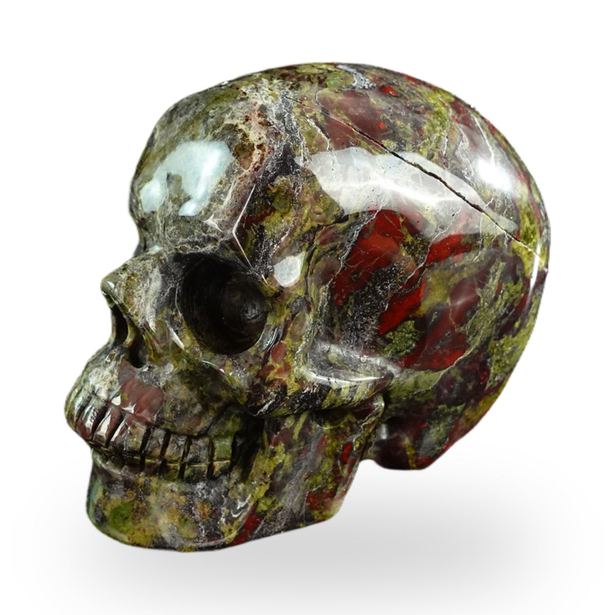 Dragon Blood Jasper crystal skull 3" SKH30DB08 photo 7