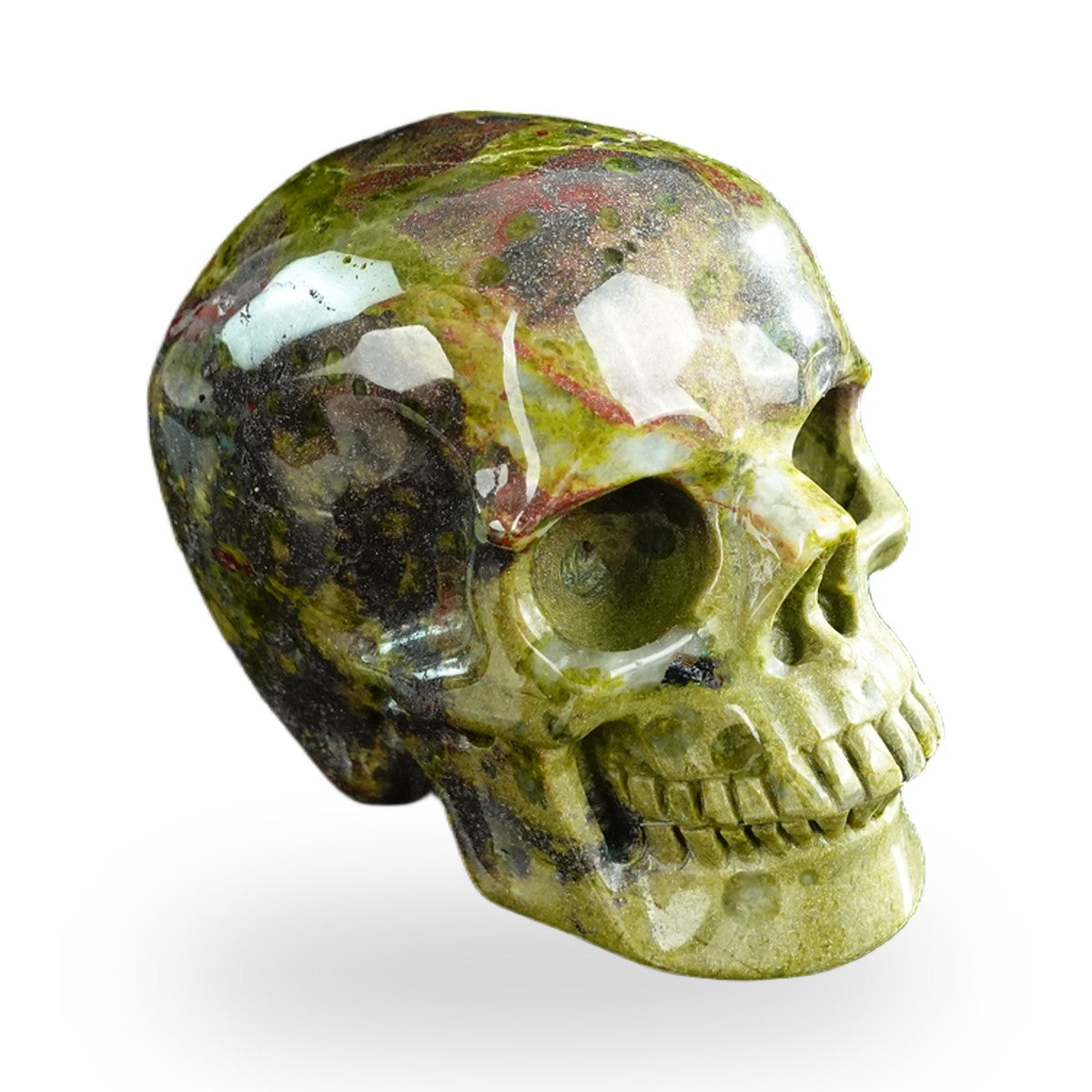 Dragon Blood Jasper crystal skull 3" SKH30DB09 photo 3