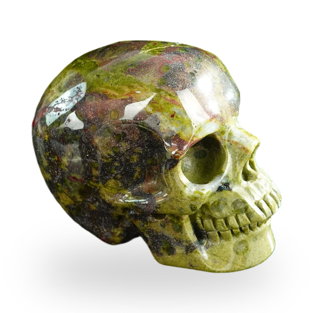 Dragon Blood Jasper crystal skull 3" SKH30DB09 photo 4