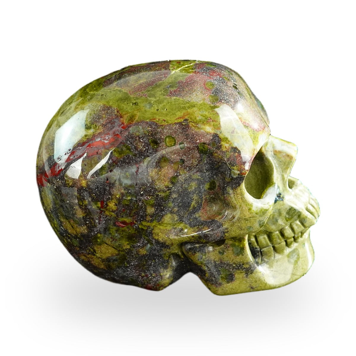 Dragon Blood Jasper crystal skull 3" SKH30DB09 photo 5