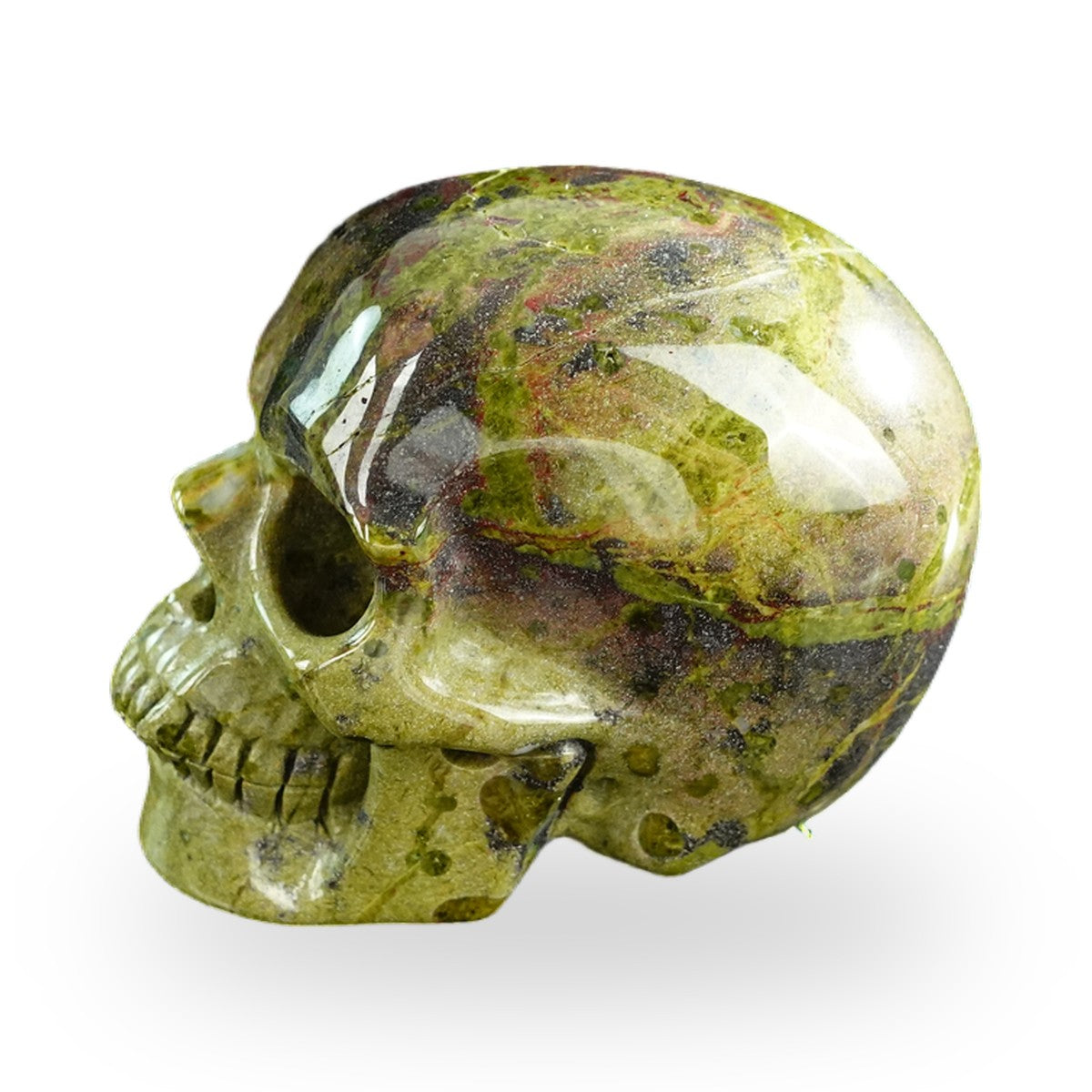 Dragon Blood Jasper crystal skull 3" SKH30DB09 photo 6