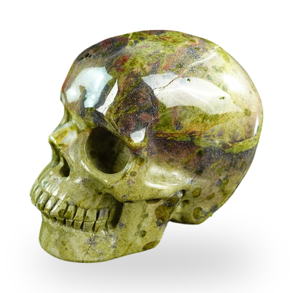 Dragon Blood Jasper crystal skull 3" SKH30DB09 photo 7