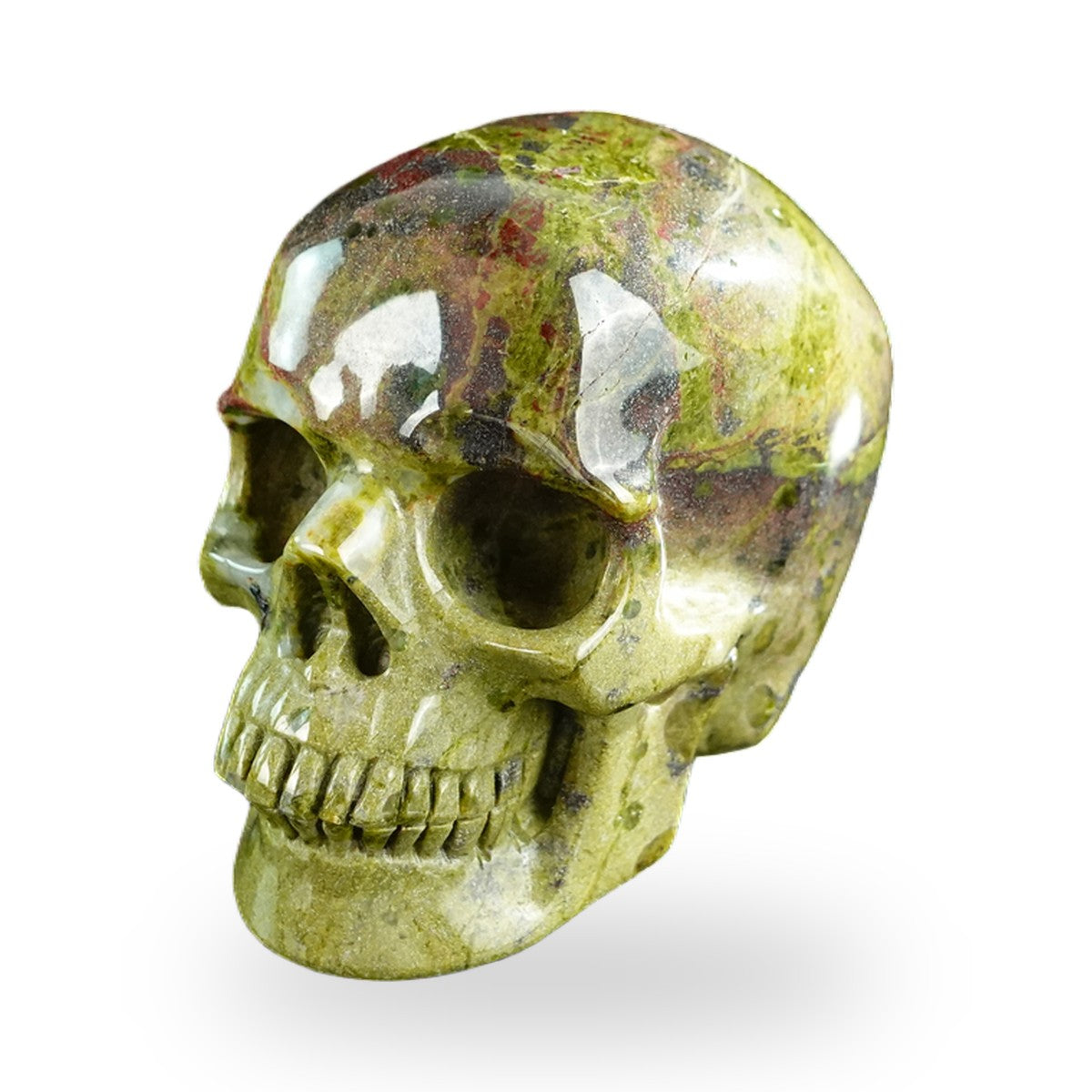 Dragon Blood Jasper crystal skull 3" SKH30DB09 photo 8