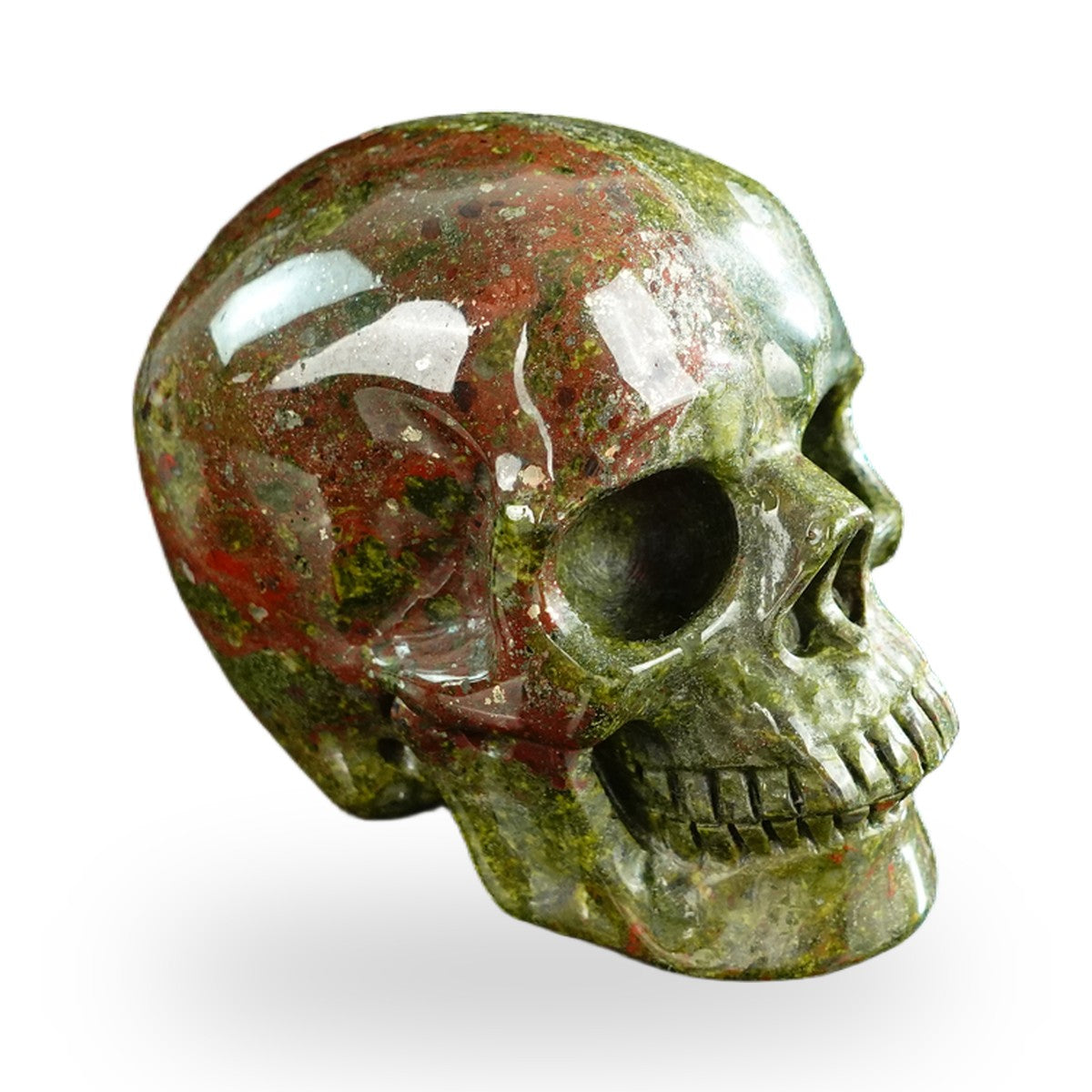 Dragon Blood Jasper crystal skull 3" SKH30DB10 photo 3