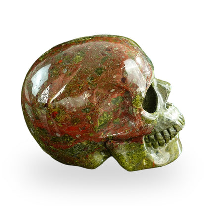 Dragon Blood Jasper crystal skull 3" SKH30DB10 photo 5